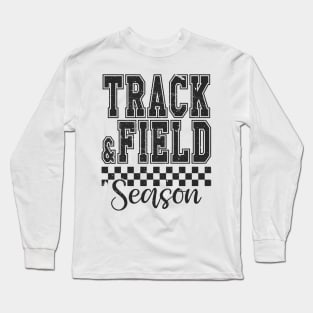 Track and field season Distressed Tshirt Long Sleeve T-Shirt